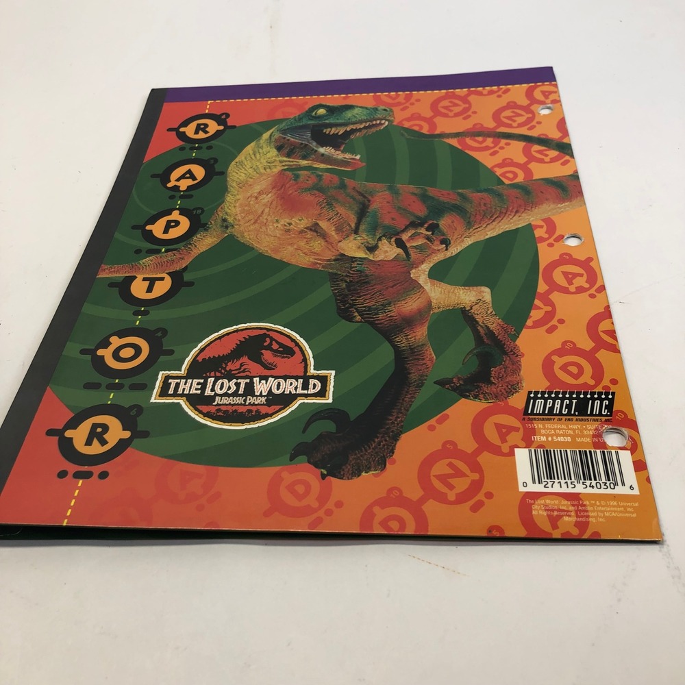 Vintage 90s Folders Lot of 6 Looney Tunes Dalmatian Jurassic Park Soccer - Picture 13 of 16